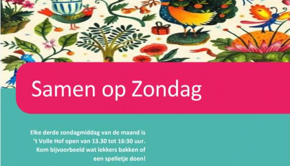 Flyer voor samen op zondag