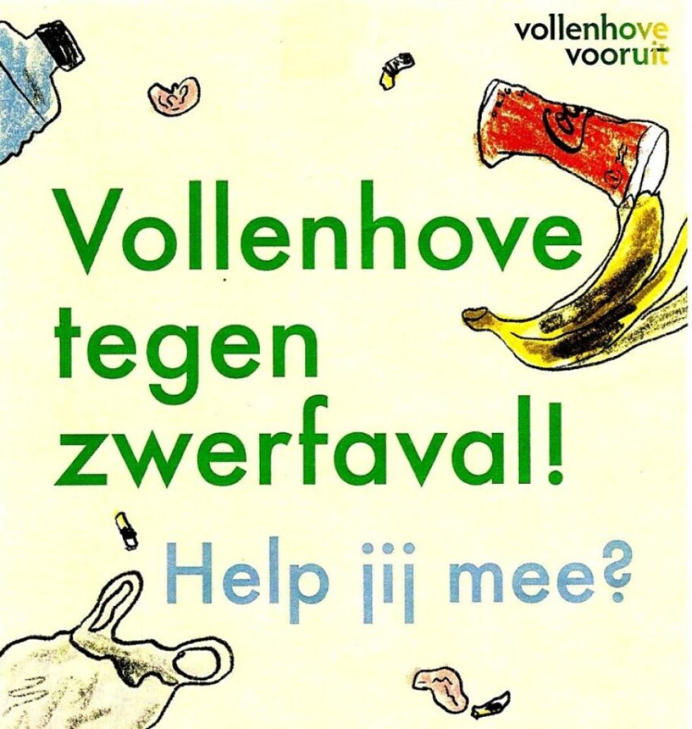 Flyer Vollenhove tegen zwerfafval