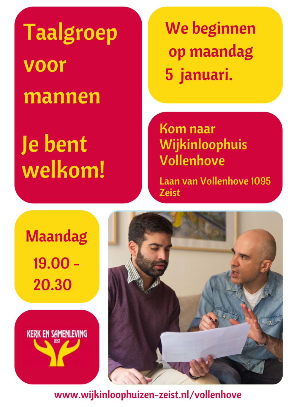 Flyer van de taalgroep