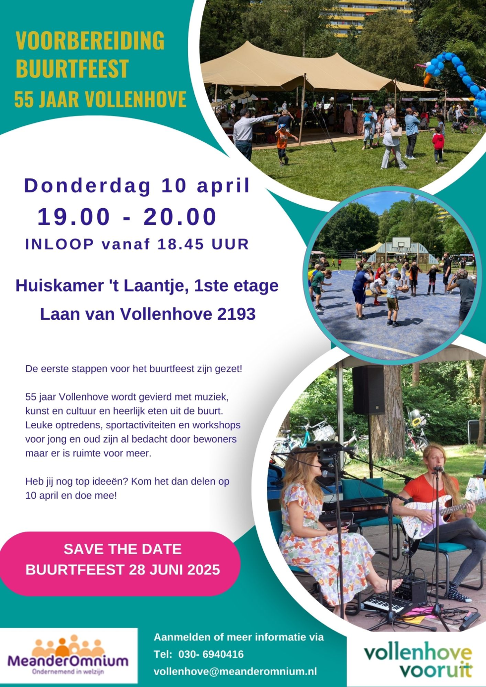 Flyer uitnoding bijeenkomst op 10 april