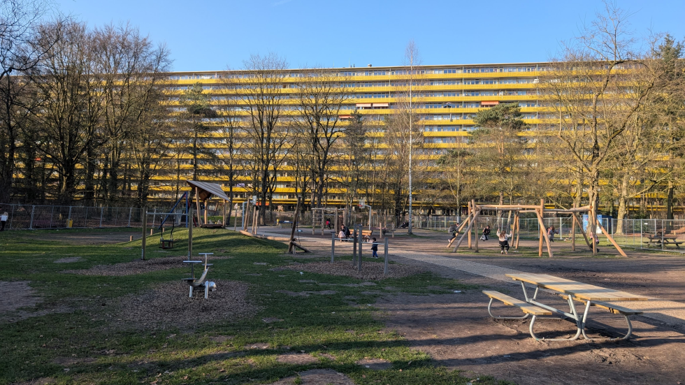 Een foto van de nieuwe speeltuin Vollenhove